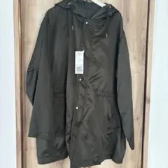 新品 サテン COMME CA ISM スプリングコート　M カーキ