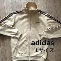 藤井風着用 adidas ルーズ メッシュ トラックトップ 黒 ベージュ XL