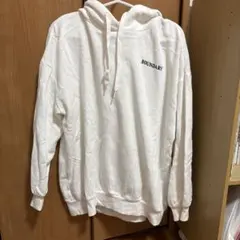[COLZA]ホワイト 裏起毛プルオーバーパーカー