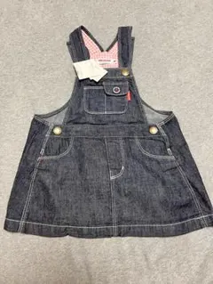 ミキハウス　ジャンパースカート　デニム