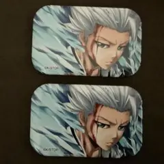 BLEACH　日番谷冬獅郎　スクエアバッジコレクション　2点