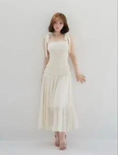 Juni cotton long dress andmary アンドマリー - メルカリ