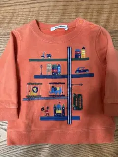 familiar トレーナー 80 オレンジ