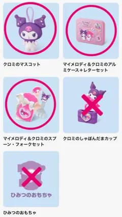 マクドナルドハッピーセット「クロミ」