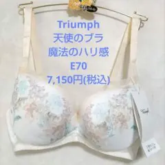 E70トリンプ♥天使のブラ　魔法のハリ感ノンワイヤーブラ 定価7150円(税込)