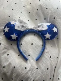 ディズニー カチューシャ 青色 星柄