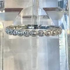 K14WG 0.2カラット ハーフエタニティリング 12.5号 - メルカリ