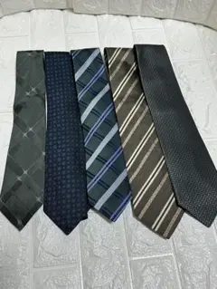 ネクタイ 5本セット グリーン系