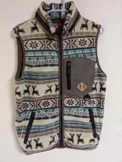 ベージュ フリース