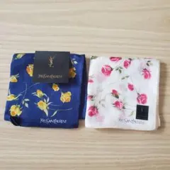 Yves Saint Laurent ハンカチ 2枚セット ローズ柄のサムネイル