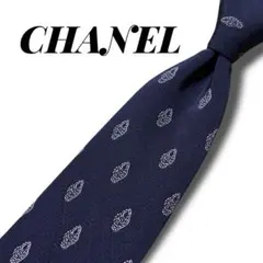 CHANEL シャネル ネクタイ シルク ココマーク ストライプ イタリア製