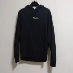 ミルクフェド　コットンロゴパーカー　ブラック　プルオーバー　S