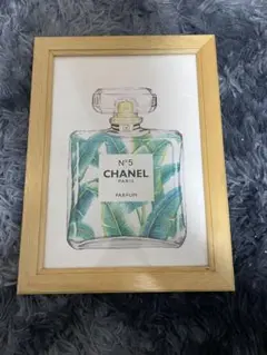 CHANEL No.5 アートプリント 木製フレーム付き