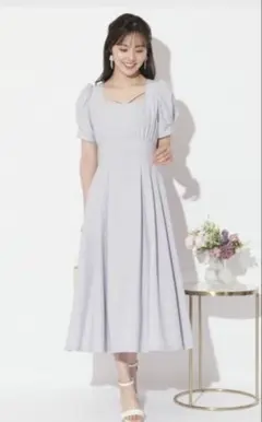 WILLSELECTION ハイウエストタックフレアワンピース