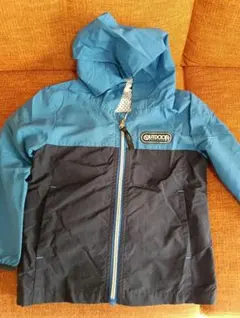 アウトドア　パーカー　シャカジャン　フード付き　 120　青