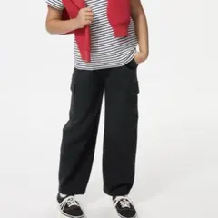 UNIQLO KIDS ブラック カーゴパンツ 160サイズ