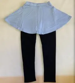 エバークローゼット　スカッツ　裏起毛　150 水色　黒