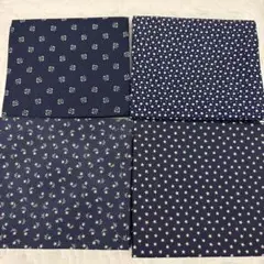 USAコットン　ネイビーブルー　4枚