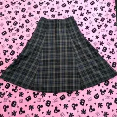 チェックスカート ロングスカート