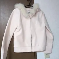 tococo ファー付きフードジャケット ピンク