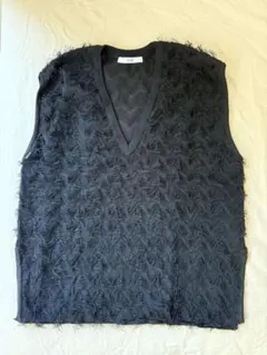 ほぼ未使用 完売品 ジャーナルスタンダード トリコチン ノーカラーベスト journal standard L'essage（ジャーナルスタンダードレサージュ