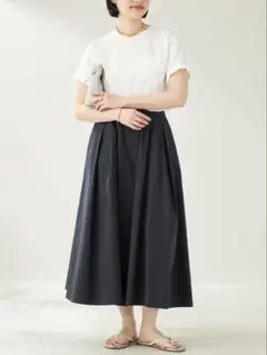 Plage プラージュ typewriter cropped スカート 黒のサムネイル