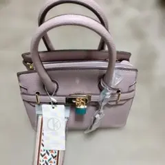 新品D.KELLY ラべンダ−ピンク ハンドバッグ