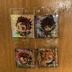 鬼滅の刃　ディフォルメシールウエハース其ノ五の極レアとスーパーレアの5枚セット