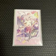 ホロライブ 紫咲シオン 直筆サイン入り チェキ風ブロマイドカード ホロライブ 活動6周年記念 直筆サイン入りチェキ風ブロマイド