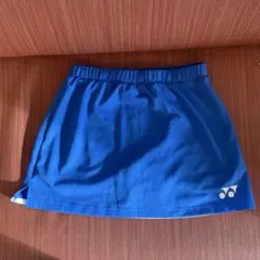 テニススカート 青色 内側ショートパンツ付き