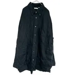 ユニクロU ドレープシャツ　ブラック　XXL 無地