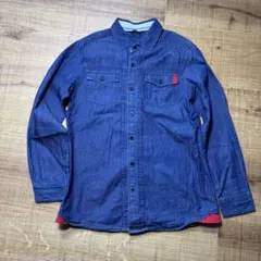 COMME CA ISM 長袖シャツ 150cm ダークブルー