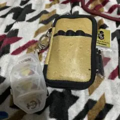 カメオCAMEOダーツケース　クリーム　オーストリッチ　おまけ多数