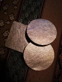 シルバーコースターセット ３枚　Shimmer（Mastrotto）