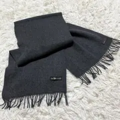 Ischia カシミヤ マフラー ダークグレー