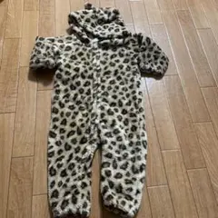 豹柄のもこもこフリース！のカバーオール