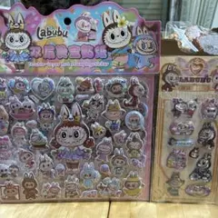 Labubu ダブルレイヤー スタンピングステッカー