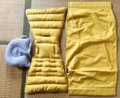 ファルスカ　スクロールチェアone クッション 枕 セット イエロー