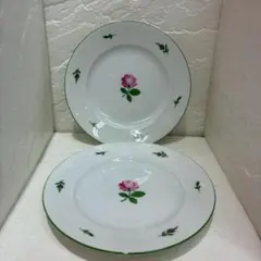 アウガルテン ウィンナーローズ 25㎝プレート 2枚セット アウガルテン ウィンナーローズ 25㎝プレート 2枚セット