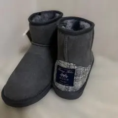 新品未使用　MOON 　ムーン　アブラハム ムートンブーツ グレー