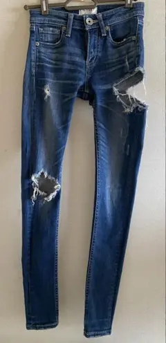 GYDA ダメージ加工 スキニーデニム　XSサイズ