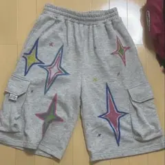 スウェットパンツ　リメイク　ショーツ　ショートパンツ