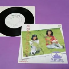 ☆EPレコード/あみん/琥珀色の想い出/ごめんね/岡村孝子/サイン入り☆ ☆EPレコード/あみん/琥珀色の想い出/ごめんね/岡村孝子/サイン