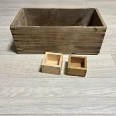 ジャンクスタイル、レトロ木箱 昭和レトロ 木箱 大サイズ 収納ボックス 持ち手つき AN-BOX-RT