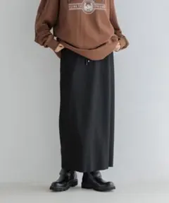 新品　LOWRYS FARM カットリブタイトスカート