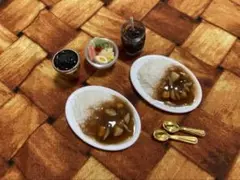 ミニチュアフード カレーライス２人前セット♡