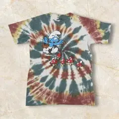 【SMURFS スマーフ アニメ ベルギー キノコ 古着 Tシャツ】