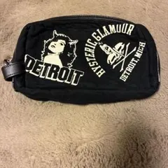 新品タグ付きヒステリックグラマーポーチ VIXEN LINE刺繍 レザーポーチ|HYSTERIC GLAMOUR MEN | HYSTERIC