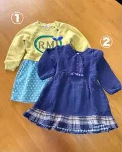 まとめ売り　長袖ワンピース　90