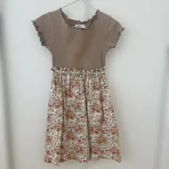 PAIR MANON 花柄 半袖ワンピース 110cm